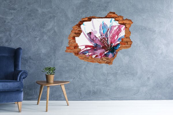 Díra 3D fototapeta na stěnu Abstraktní květina nd-c-59155055