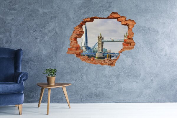 Fototapeta díra na zeď 3D Temže Londýn nd-c-59842518