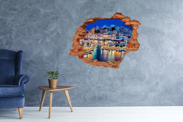Fototapeta díra na zeď 3D Kréta Řecko nd-c-59848688