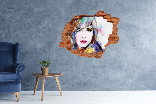 Díra 3D fototapeta na stěnu Tvář řeny nd-c-59953220