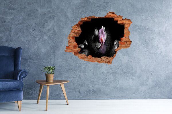 Samolepící díra na stěnu nálepka Orchidej nd-c-60629892