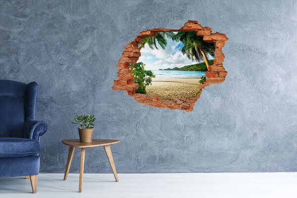 Nálepka fototapeta 3D výhled Palmy na pláži nd-c-61252283