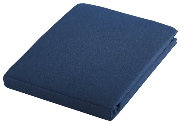 ELASTICKÉ PROSTĚRADLO, žerzej, tmavě modrá, 100/200 cm Bio:Vio - Prostěradla, Online Only