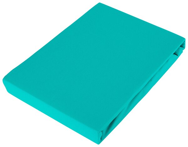 ELASTICKÉ PROSTĚRADLO, žerzej, opál, tyrkysová, 150/200 cm Bio:Vio - Prostěradla, Online Only