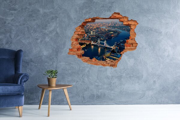 Fototapeta díra na zeď 3D Londýn z ptačího pohledu nd-c-62039397