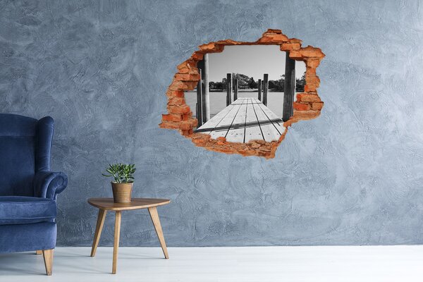 Fototapeta díra na zeď 3D Dřevěné molo nd-c-62200965