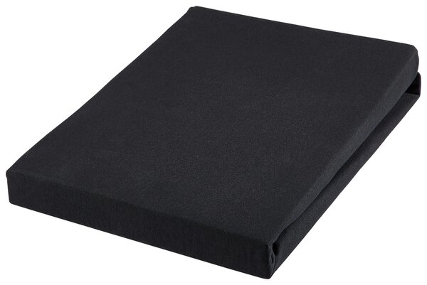 ELASTICKÉ PROSTĚRADLO, žerzej, černá, 90-100/200-220 cm Novel - Prostěradla, Online Only