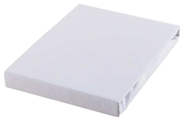 PROSTĚRADLO NA VRCHNÍ MATRACI, žerzej, bílá, 180/200 cm Novel - Prostěradla, Online Only