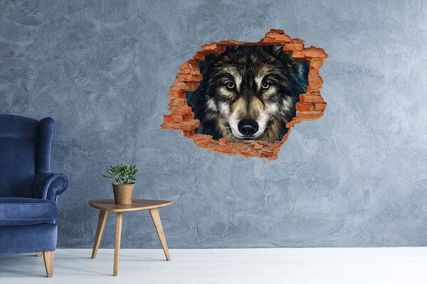 Díra 3D fototapeta na stěnu nálepka Vlci nd-c-62237504