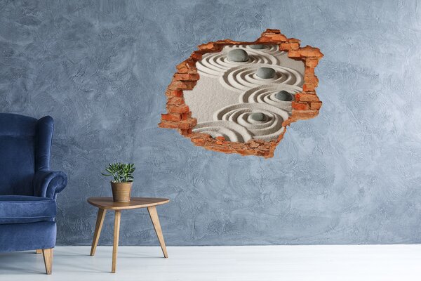 Díra 3D fototapeta Kameny zen písek nd-c-62705757
