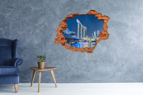 Nálepka fototapeta 3D na zeď Singapur noc nd-c-63023260