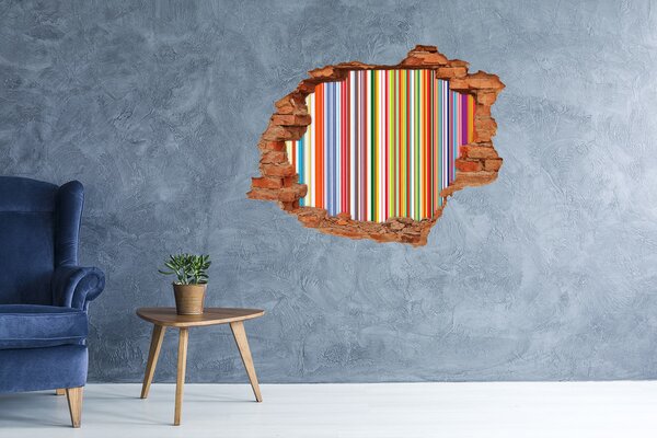 Díra 3D fototapeta na stěnu Barevné pásky nd-c-63545151