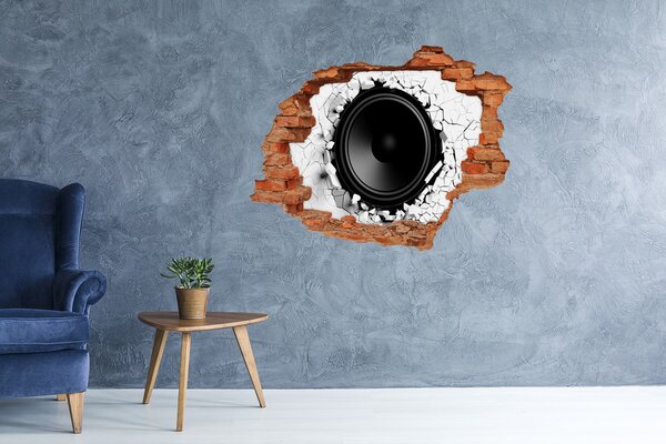 Díra 3D fototapeta na stěnu nálepka Reproduktor nd-c-64054495