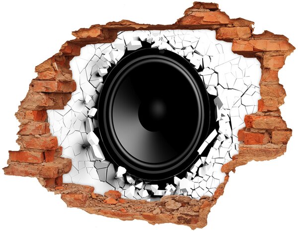 Díra 3D fototapeta na stěnu nálepka Reproduktor nd-c-64054495