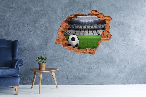 Fototapeta díra na zeď 3D Míč na stadioně nd-c-63931532