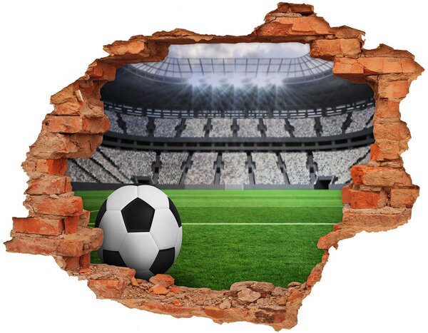 Fototapeta díra na zeď 3D Míč na stadioně nd-c-63931532