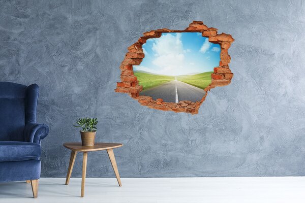 Nálepka fototapeta 3D výhled Cesta přes louku nd-c-64117028