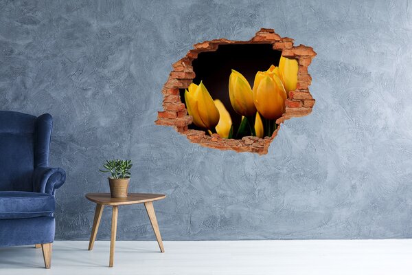 Samolepící díra nálepka Žluté tulipány nd-c-64836622