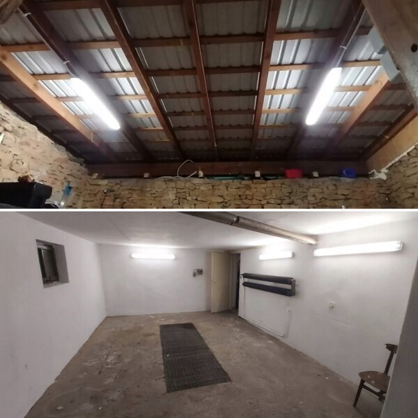10× Hermetické svítidlo 120 cm - lampa + trubice LED 20× do garáže BERGE