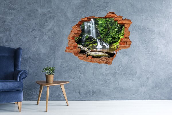 Nálepka fototapeta 3D výhled Vodopád v lese nd-c-65742204