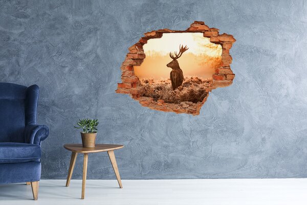 Díra 3D fototapeta na stěnu Jelen východ slunce nd-c-65543404