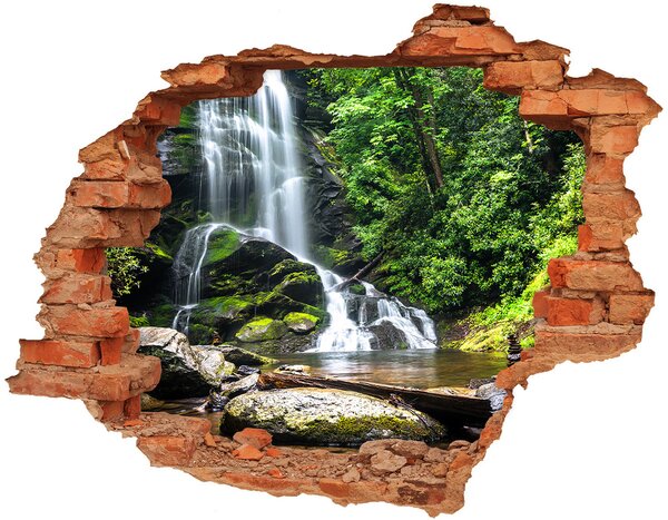 Nálepka fototapeta 3D výhled Vodopád v lese nd-c-65742204