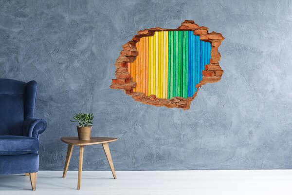 Díra 3D fototapeta na stěnu Barevné pásky nd-c-65557438