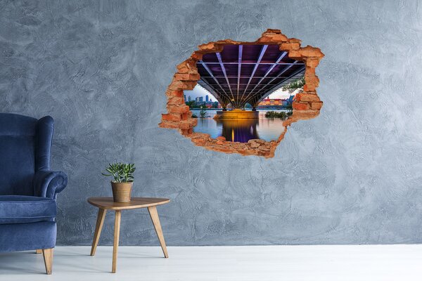 Nálepka fototapeta 3D výhled Most ve Varšavě nd-c-65860025