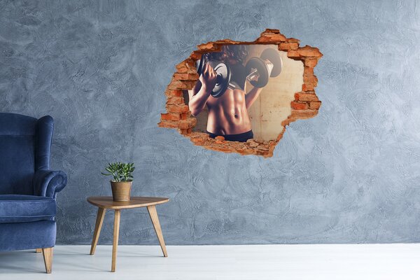 Fototapeta díra na zeď 3D Svaly nd-c-65860174