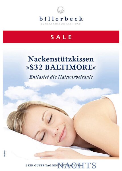 ŠÍJOVÝ OPĚRNÝ POLŠTÁŘ 40/80 cm Billerbeck - Anatomické polštáře, Online Only