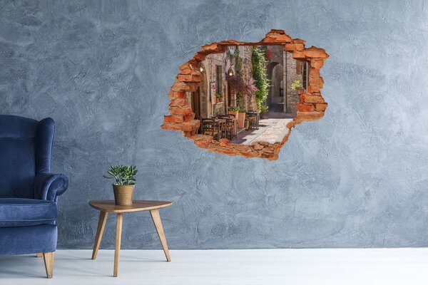 Nálepka fototapeta 3D výhled Italská ulička nd-c-66340662