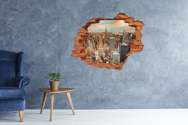 Nálepka fototapeta 3D New York z ptačího pohledu nd-c-66358355