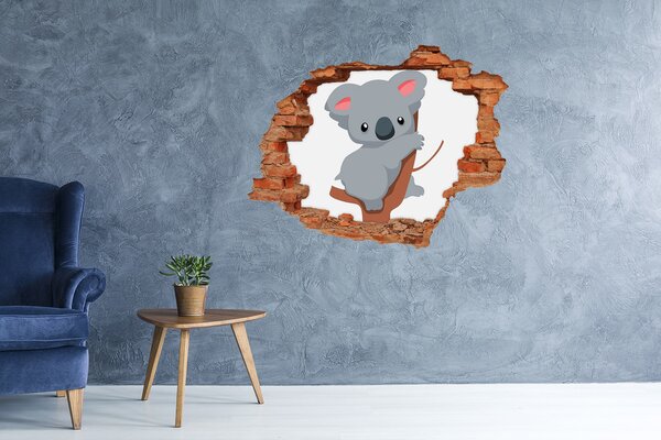 Díra 3D fototapeta nálepka Koala na stromě nd-c-66617317