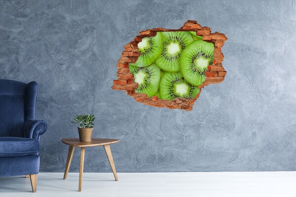 Nálepka 3D díra na zeď Kiwi nd-c-67162622