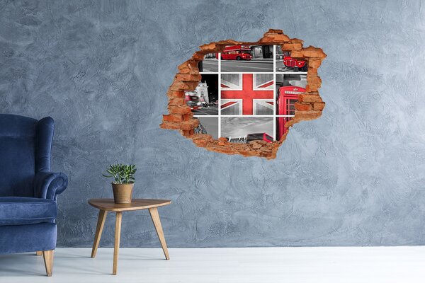 Fototapeta díra na zeď 3D Koláž Londýn nd-c-67924955