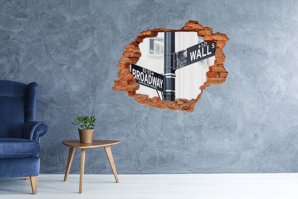 Fototapeta díra na zeď 3D Wall Stret značka nd-c-69248312
