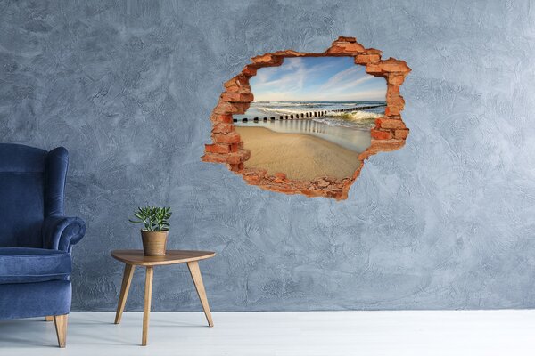 Nálepka fototapeta 3D Pláž Baltské moře nd-c-69300790
