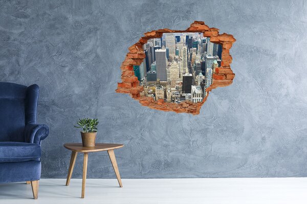Fototapeta díra na zeď 3D Manhattan New York nd-c-70294743