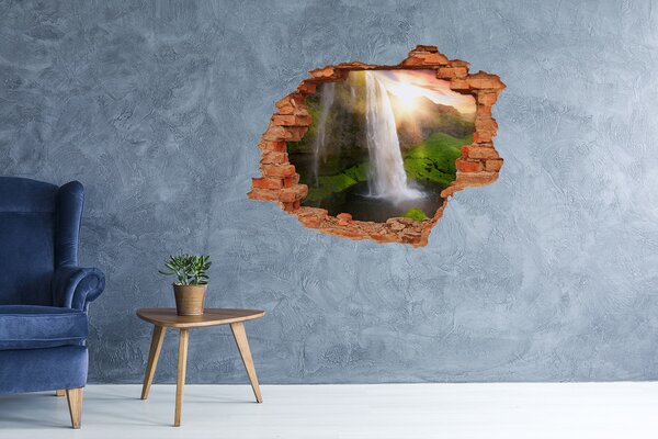 Nálepka fototapeta 3D výhled beton Vodopád nd-c-69988477