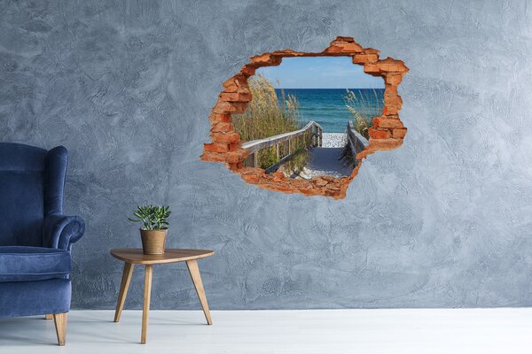 Nálepka fototapeta 3D výhled Mořské duny nd-c-69949398