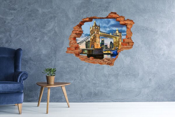 Fototapeta díra na zeď 3D Tower bridge Londýn nd-c-70326828