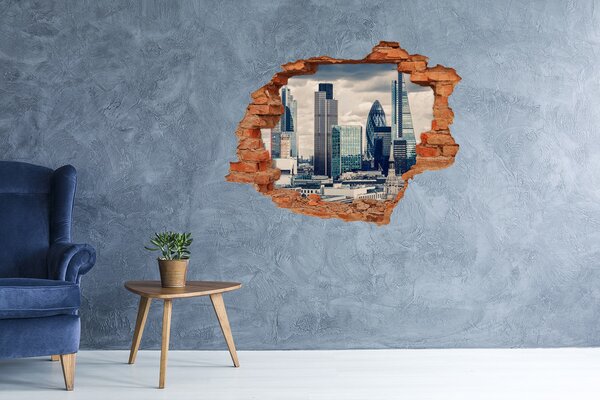 Fototapeta díra na zeď 3D Mrakodrapy nd-c-70461978