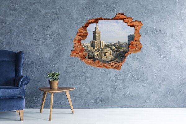 Fototapeta díra na zeď 3D Palác Kultury nd-c-70660154
