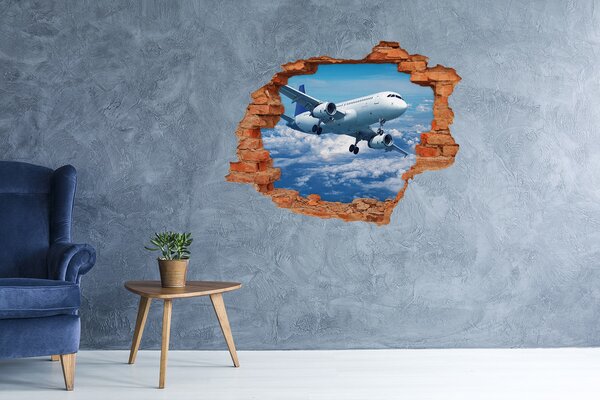 Foto fotografie díra na zeď Letadlo v mracích nd-c-70950898