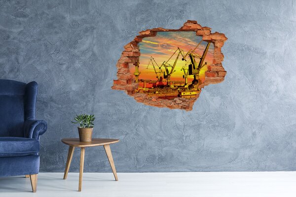 Fototapeta díra na zeď 3D Loděnice Gdaňsk nd-c-71693822