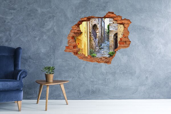 Fototapeta díra na zeď 3D Romantická ulička nd-c-71817995