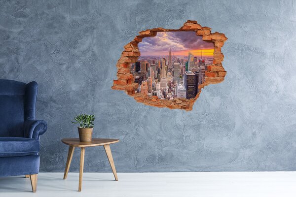 Fototapeta díra na zeď 3D New York nd-c-71768096