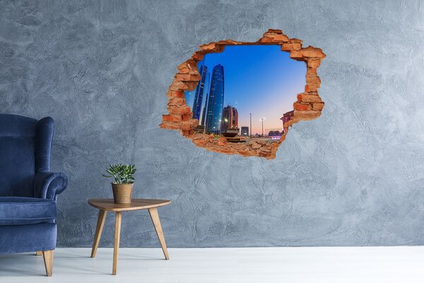 Fototapeta díra na zeď 3D Ulice Abu zabi nd-c-72365913