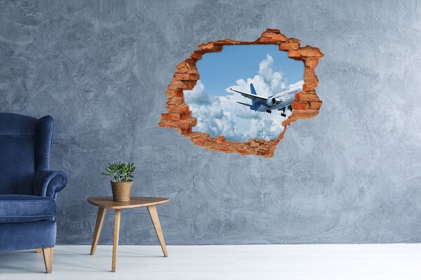 Foto fotografie díra na zeď Letadlo na nebi nd-c-72304948