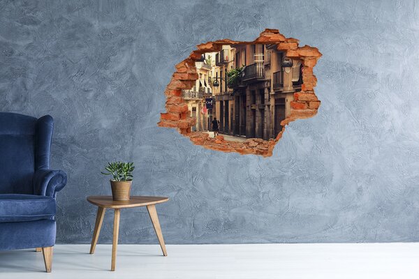 Fototapeta díra na zeď 3D Ulice Barcelony nd-c-72532408